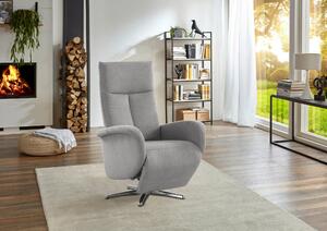 RELAXAČNÉ KRESLO, textil, strieborná Sit & More - Online Only obývacie izby, Online Only