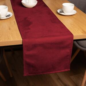 Biante Behúň na stôl/imitácia brúsenej kože Alcantara ALC-018 Vínovo červený 20x120 cm