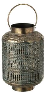 Bronzový antik kovový lampáš s patinou Cylli - Ø 30*45 cm - J-Line by Jolipa
