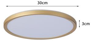 Brilagi - LED kúpeľňové svietidlo ULTRA SLIM LED/18W/230V priemer 30 cm zlaté IP54