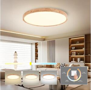 Brilagi - LED stropné svietidlo WOODROUND LED/70W/230V 3000/4000/6000K pr. 80 cm
