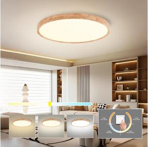 Brilagi - LED stropné svietidlo WOODROUND LED/40W/230V 3000/4000/6000K priemer 60 cm
