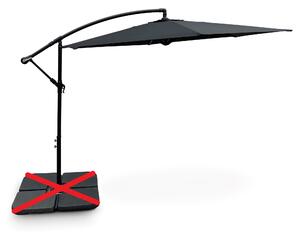 Noela Záhradný slnečník Hook pr. 3m čierny
