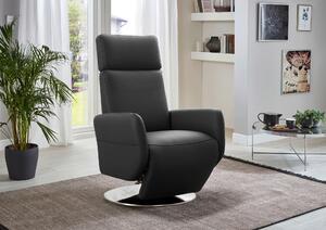 RELAXAČNÉ KRESLO, koža, čierna Sit & More - Online Only obývacie izby, Online Only