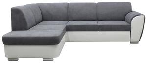 ROHOVÁ SEDAČKA, textil, sivá, biela MID.YOU - Sedačky, Online Only