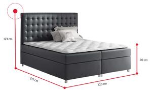 Čalúnená posteľ TISA + topper, 180x200, bristol 2450