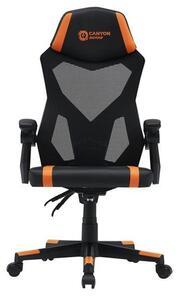 Canyon Flow CNE-MCH01 - Ergonomické herné kreslo čierno-oranžové