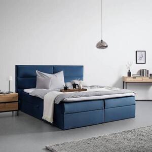 Boxspring posteľ Kilian, Modrá, 180x200
