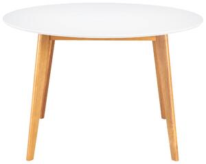 JEDÁLENSKÝ STÔL, kaučukové drevo, biela, 120/120/76 cm Livetastic - Jedálenské programy, Online Only
