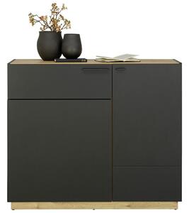 KOMODA, čierna, farby duba, 100/84/41,5 cm Dieter Knoll - Obývacie zostavy