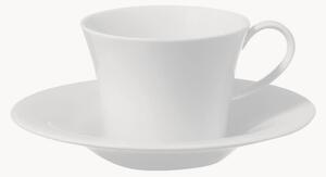 Ručne vyrobené porcelánové šálky na čaj's podšálkami Berlin, 2 ks