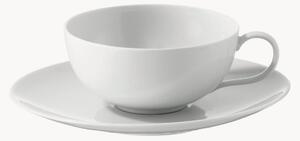 Ručne vyrobená porcelánová šálka na čaj's podšálkou Urbino