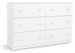 Komoda Leo 120 - biele úchyty