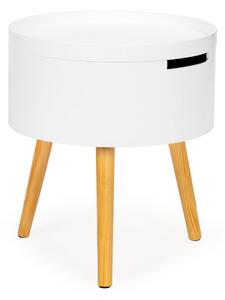 MODERNHOME Odkladací stolík Dolly biely