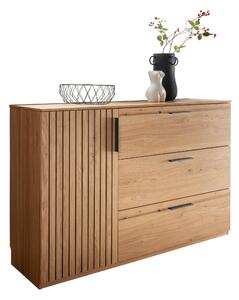 ŠIROKÁ KOMODA, dub, farba duba, 147/94/42 cm Linea Natura - Komody