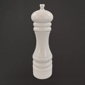 AMADEA Drevený mlynček na korenie biely, 18 cm