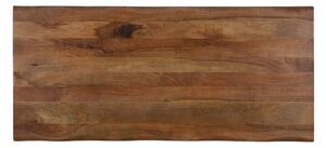 JEDÁLENSKÝ STÔL, mangové drevo, prírodná farba, čierna, 200/100/78 cm Voleo - Obývacie zostavy
