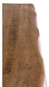 JEDÁLENSKÝ STÔL, mangové drevo, prírodné farby, čierna, 200/100/78 cm Voleo - Obývacie zostavy