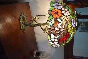 Tiffany stolná lampa Birds 115 - Huizhou Oufu Lighting v.63xš.40, sklo/kov,40W (Birds)