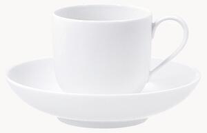 Ručne vyrobené porcelánové šálky na kávu's podšálkami Urbino, 2 ks