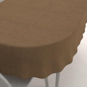 Biante Oválny obrus/imitácia brúsenej kože Alcantara ALC-015 Svetlo hnedý 50x100 cm