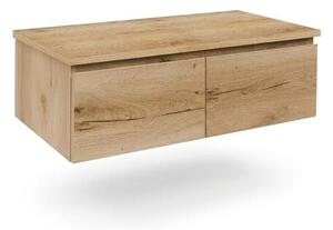 Kúpeľňová skrinka s krycou doskou SAT B-Way 119x30x45 cm dub mat BWAY120OAKD