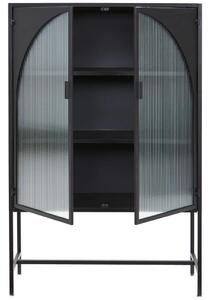 VITRÍNA, čierna, 95/145/35 cm MID.YOU - Sklenené vitríny, Online Only