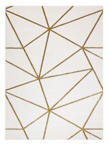 Koberec EMERALD exkluzívny 1013 glamour, styl geometrický krémový / zlatý