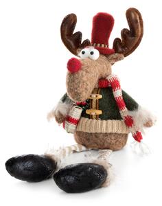 VIANOČNÁ FIGÚRKA REINDEER 46 CM VIACFAREBNÁ