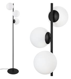Stojacia lampa Florence, 3x biele sklenené tienidlo, B
