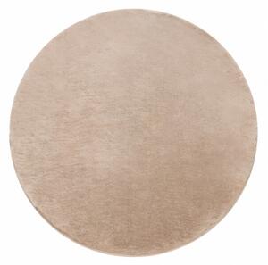 Protišmykový koberec POSH kruh Shaggy camel, béžový, plyš
