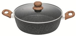 Servírovacia hlboká panvica s pokrievkou Crispy Natura Wood 28 cm