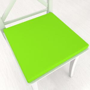 Biante Štvorcový podsedák Rongo RG-041 Žiarivý zelený - 38x38x3 cm