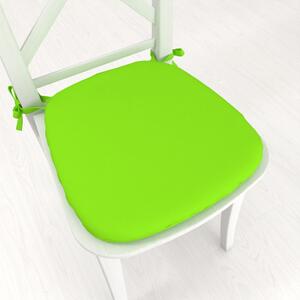 Biante Oblý podsedák Rongo RG-041 Žiarivý zelený - 39x37x3 cm