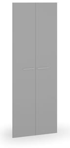 Krídlové dvere, pár, výška 2087 mm, sivá