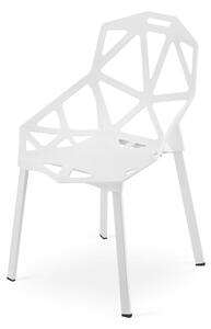 Biela plastová stolička ESSEN