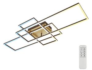 Brilo Brilo - LED Stmievateľný prisadený luster FRAME LED/51W/230V hnedá/zlatá + DO BL1271 + záruka 3 roky zadarmo