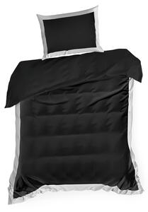 Dekorstudio Exkluzívne posteľné obliečky LAURA - čierne Rozmer posteľných obliečok: Šírka x Dĺžka: 220x200cm + 2 ks 70x80 cm
