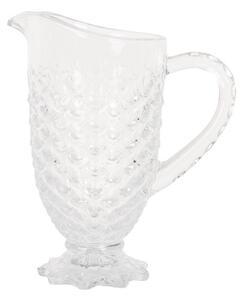 Decorative Pitcher 1100 Ml Transparent Glass - 20*13*24 cm / 1100 ml - Clayre & Eef
