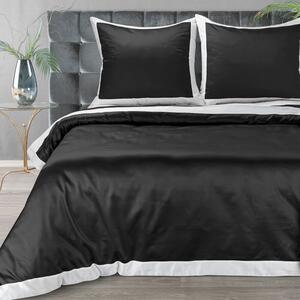 Dekorstudio Exkluzívne posteľné obliečky LAURA - čierne Rozmer posteľných obliečok: Šírka x Dĺžka: 220x200cm + 2 ks 70x80 cm