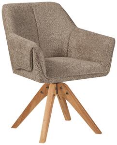 STOLIČKA S PODRÚČKAMI, buklé, taupe MID.YOU - Stoličky, Online Only
