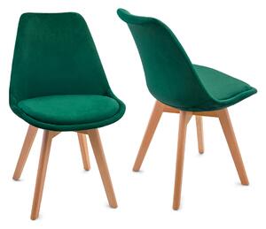 Bestent Jedálenske stoličky 4ks škandinávsky štýl Green Glamor