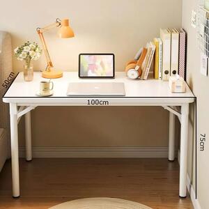 Písací stôl rozkladací 100x50x75 cm biely FUR1810-2