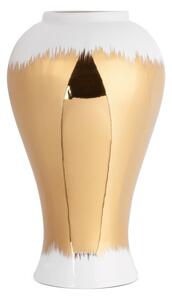 EUROFIRANY Dekoratívna váza 27 cm x 47 cm biela