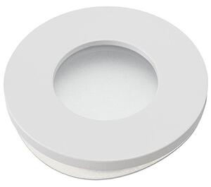 Podhľadové svietidlo Round, 1x biele kovové tienidlo, w