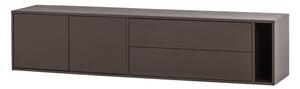 Tmavohnedý TV stolík z borovicového dreva 200x45x44 cm Settle Down – vtwonen