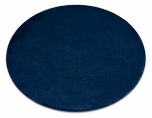 Protišmykový koberec POSH kruh Shaggy navy granát, plyš