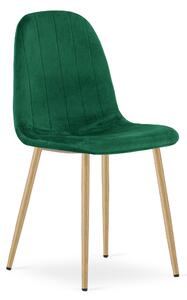 Jedálenská stolička PADVA VELVET, zelená