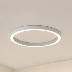 Lucande stropné LED svetlo Neor, biele, Ø 60 cm, stmievateľné, Biela / opálová, Chodba, kov, Moderný, Závesné svietidlo