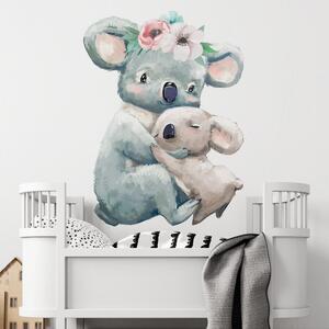 Detská nálepka na stenu Koala s mamou Rozmery: 100 x 74 cm